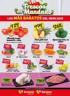 Soriana - Frescos del Mandado Mercado: BCS, Son y Sin válido desde 14/10/2025