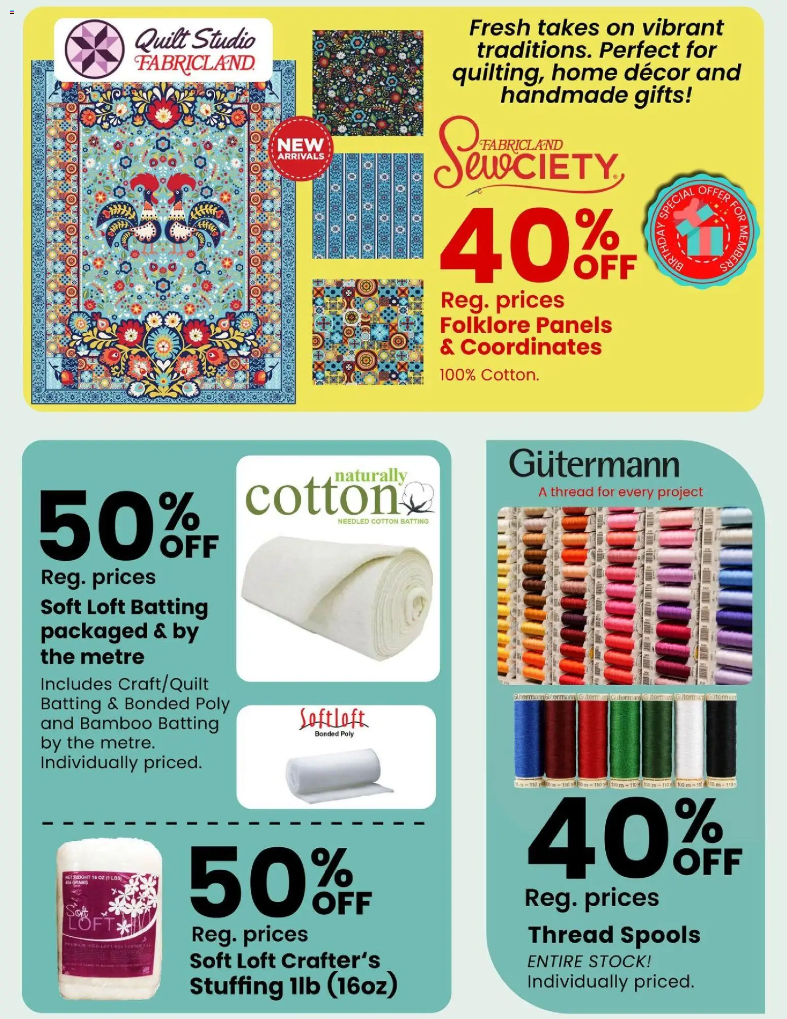 Fabricland weekly flyer / circulaire - page 5- valid from Apr 1, 2026