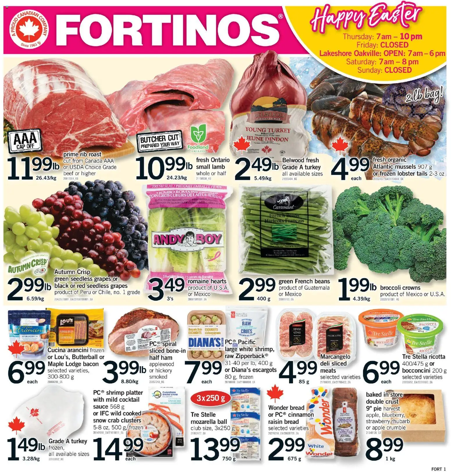 Fortinos weekly flyer / circulaire - page 1- valid from Apr 2, 2026