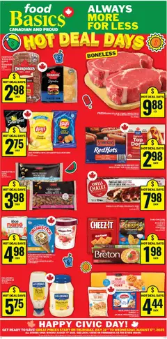 Preview Food Basics weekly flyer / circulaire valid from Jul 31, 2025