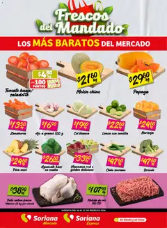 Soriana - Frescos del Mandado Mercado: Tamaulipas válido desde 20/01/2026