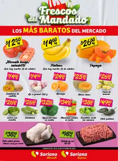 Soriana - Frescos del Mandado Mercado: Ver, Tab, Chis, Camp, Yuc y Q. Roo válido desde 28/10/2025