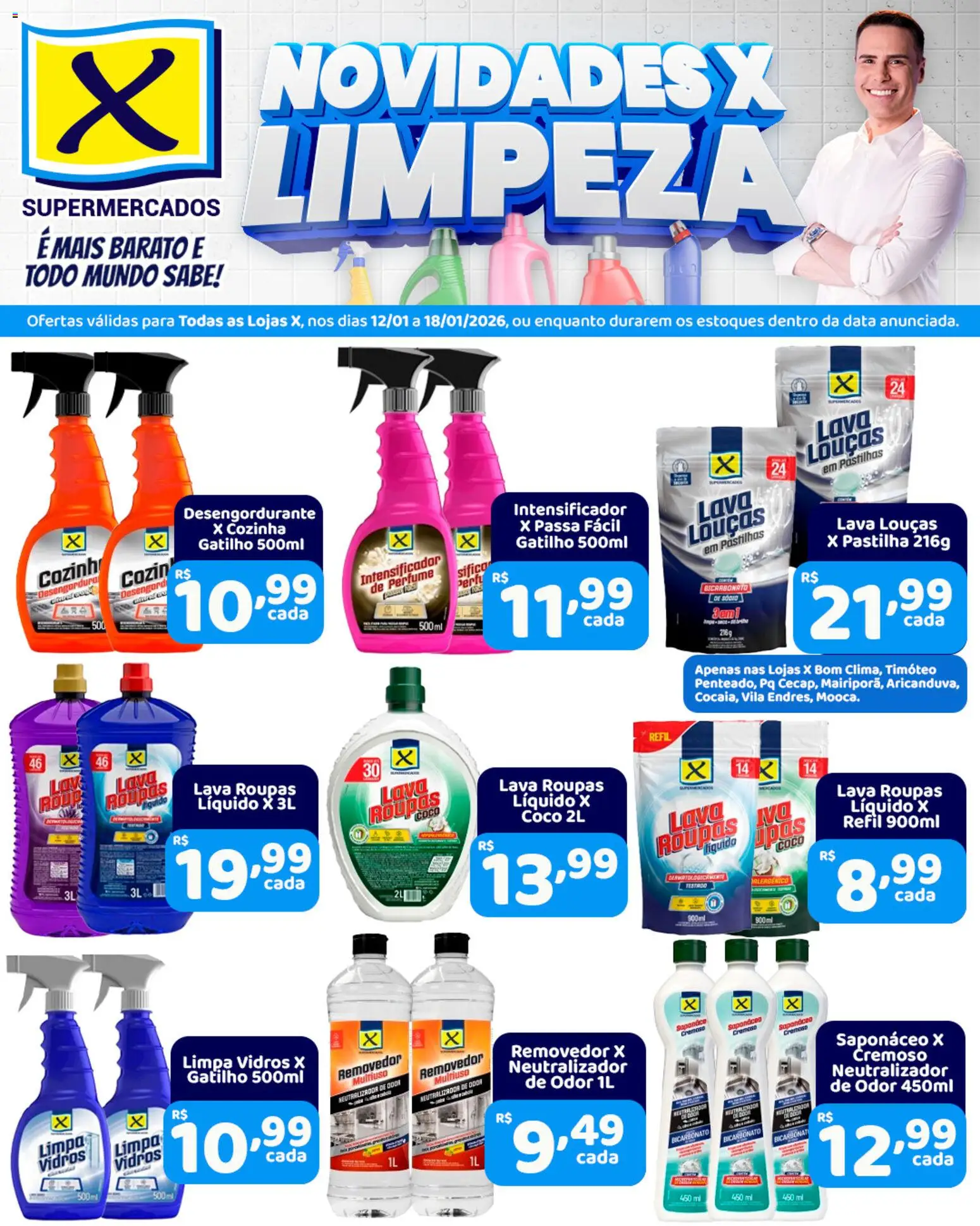 X Supermercados - Ofertas Novidades  - página 1- válido a partir de 12/01/2026
