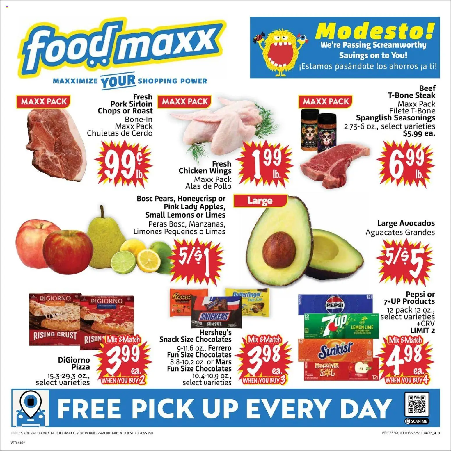 FoodMaxx Weekly Ad - CA - page 1- valid from 10/22/2025