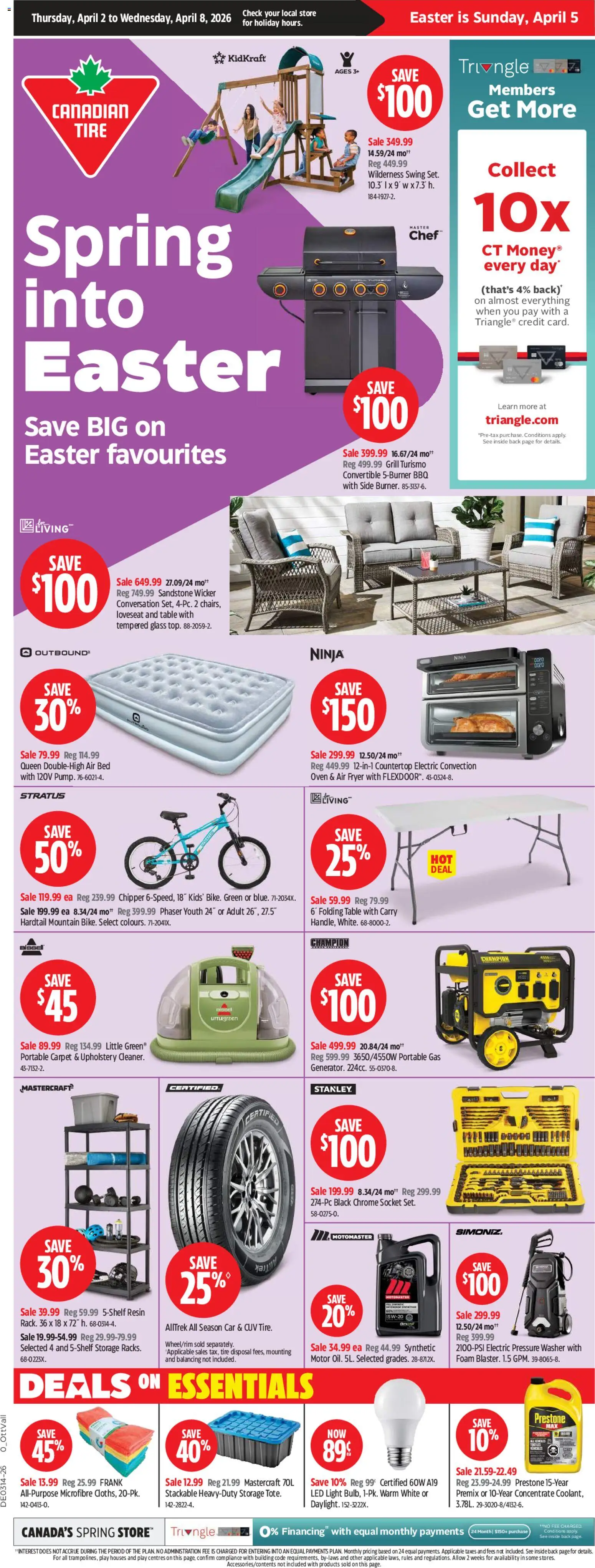 Canadian Tire weekly flyer - page 1- valid from Apr 2, 2026