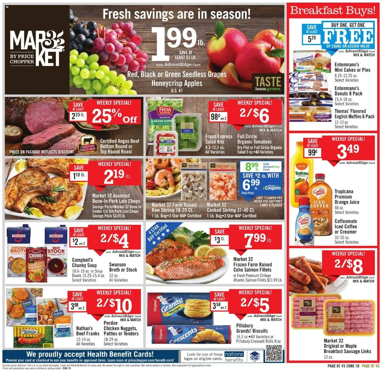 Price Chopper Weekly Ad - page 1- valid from 10/19/2025