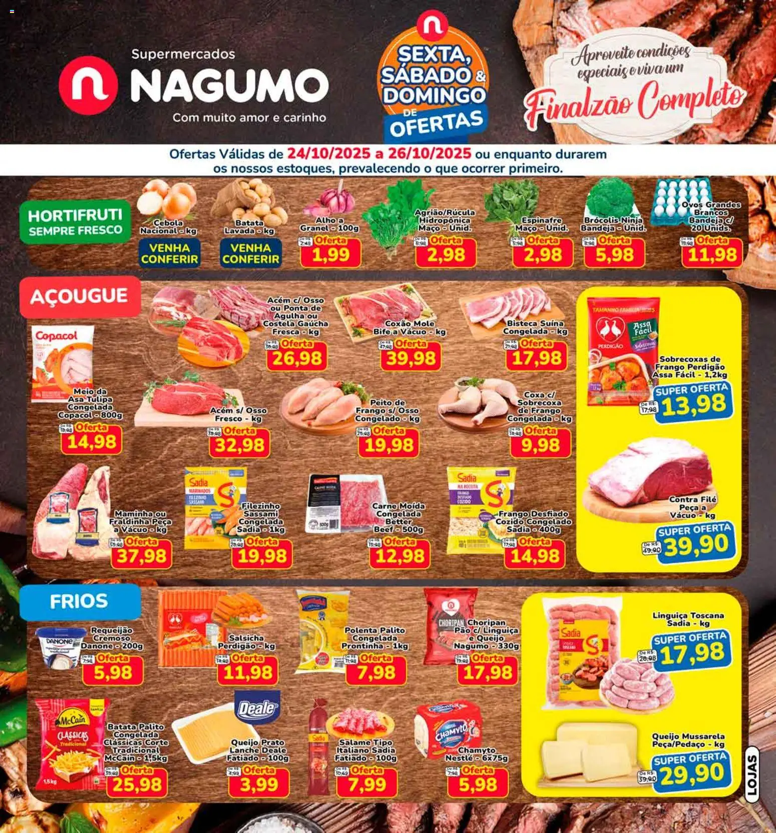 Nagumo - Ofertas Finalzão de Semana - página 1- válido a partir de 24/10/2025
