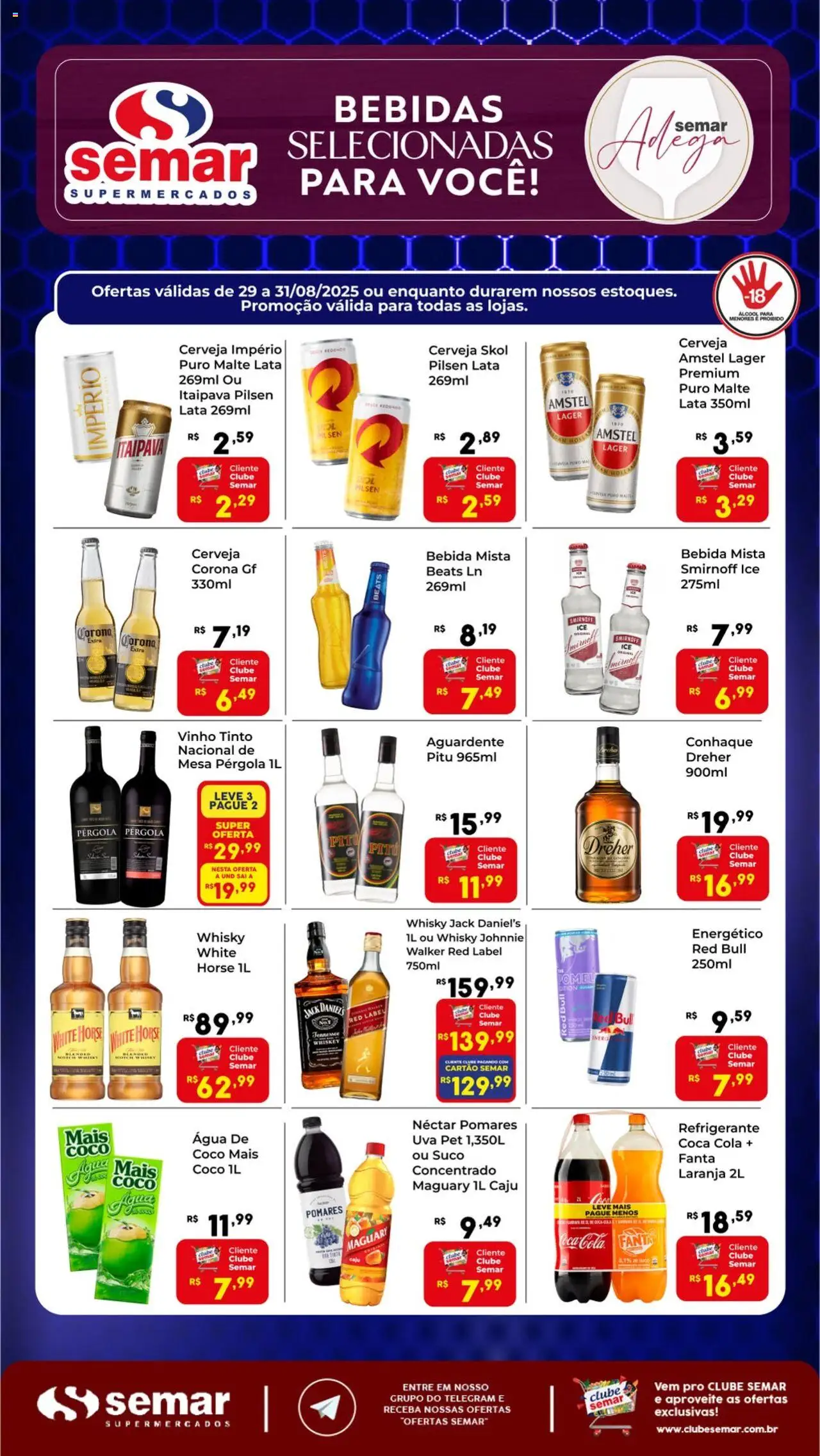 Semar Supermercado - Ofertas Adega - página 1- válido a partir de 29/08/2025
