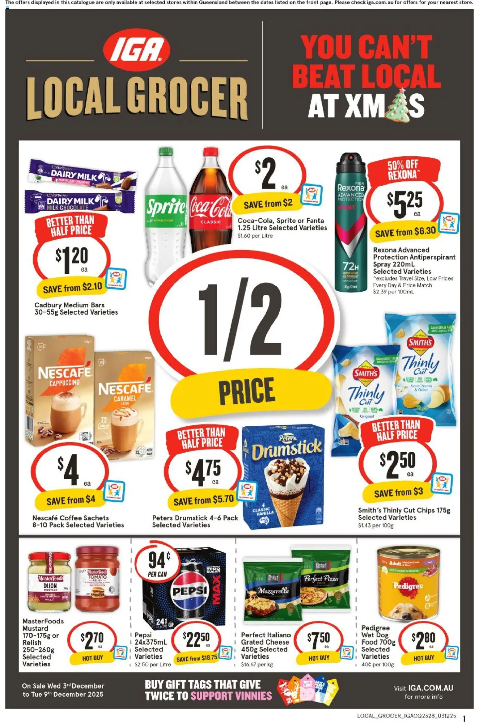 IGA Local Grocer QLD - page 1- valid from 03/12/2025