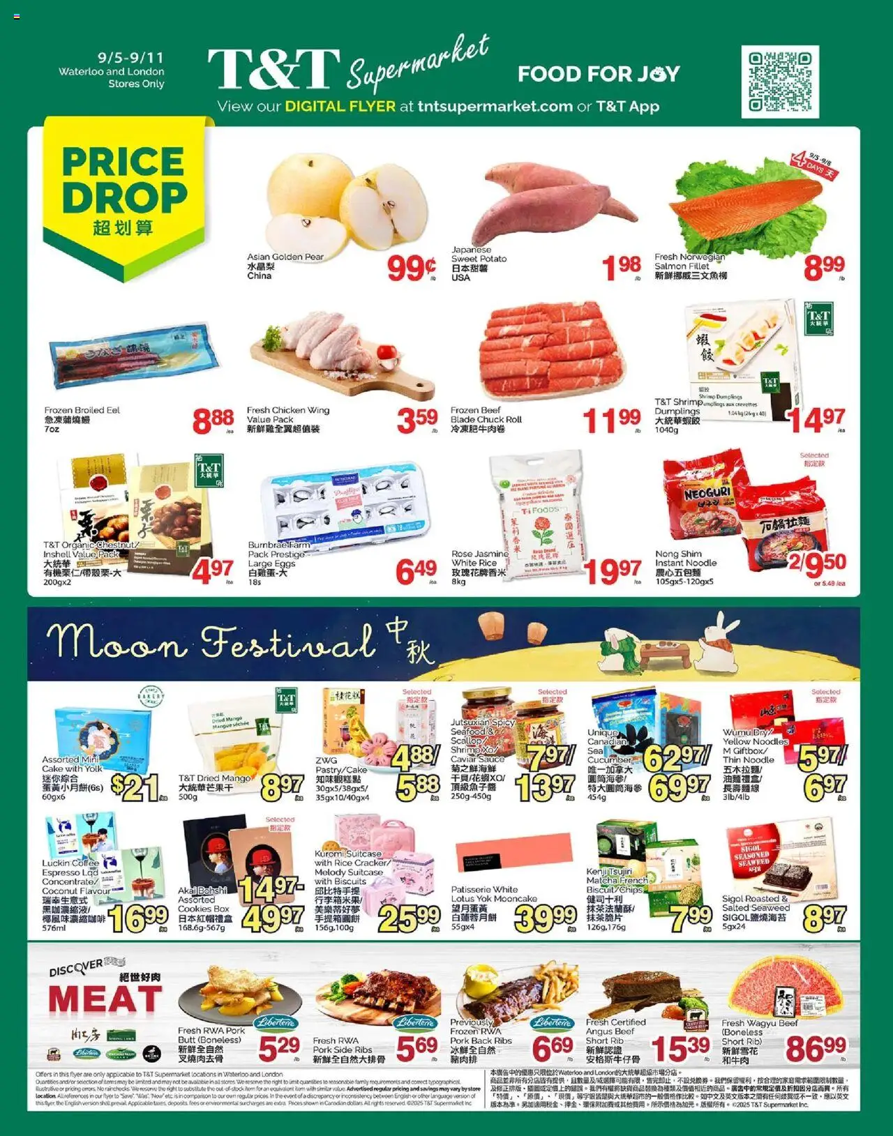 T&T Supermarket weekly flyer / circulaire - page 1- valid from Sep 5, 2025