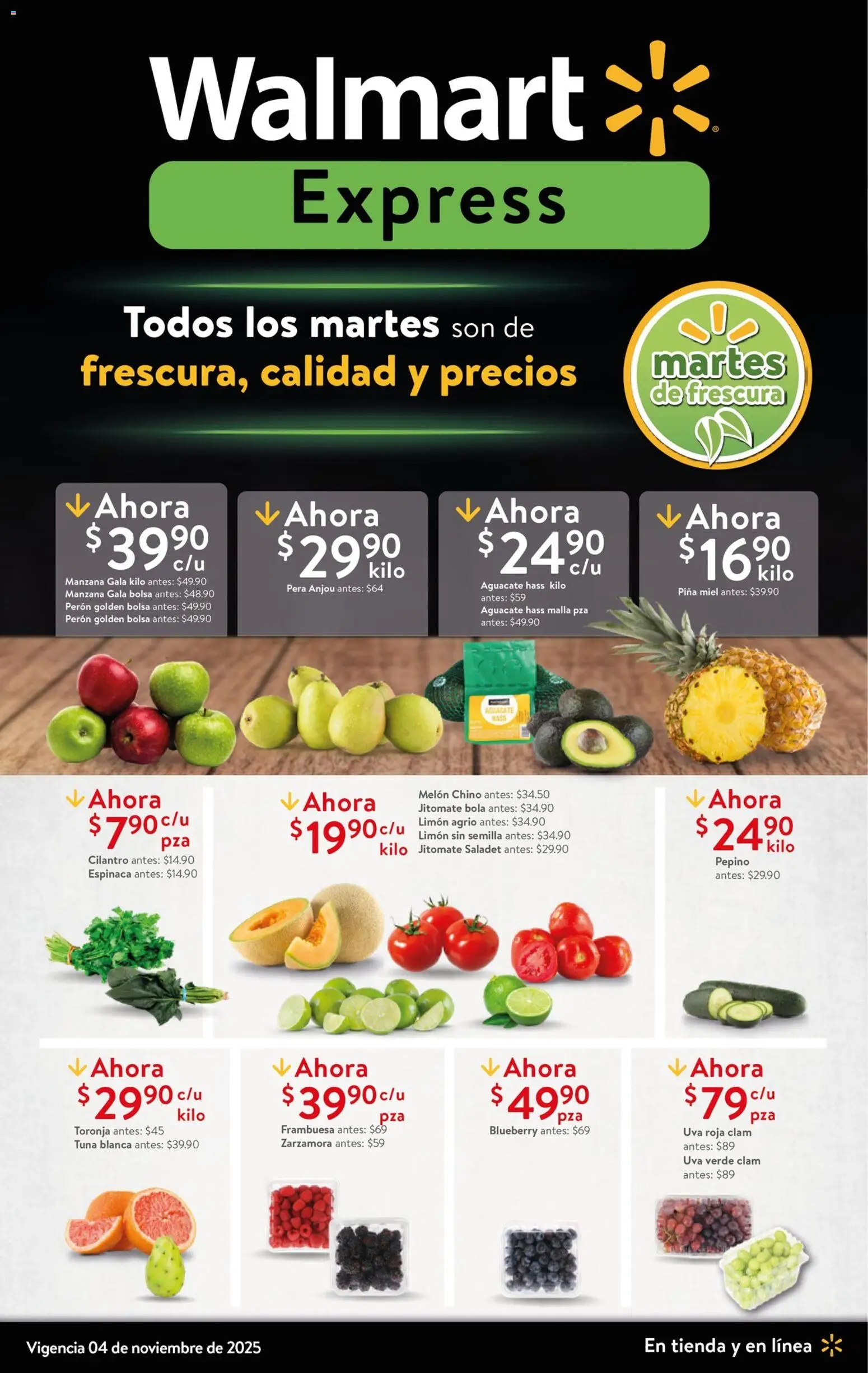 Walmart Express folleto Martes De Frescura - página 1- válido desde 04/11/2025