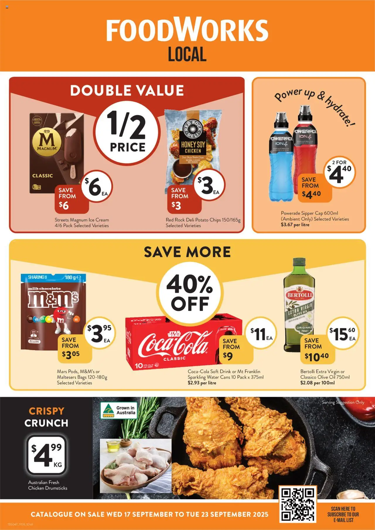 Foodworks Catalogue VIC - page 1- valid from 17/09/2025