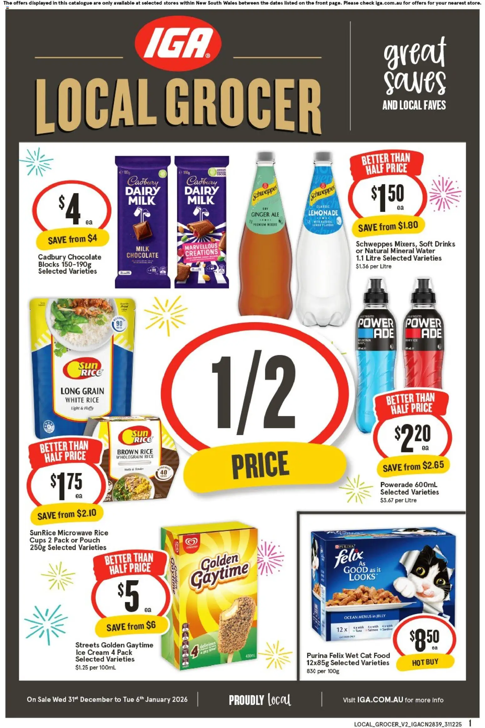 IGA Local Grocer NSW - page 1- valid from 31/12/2025