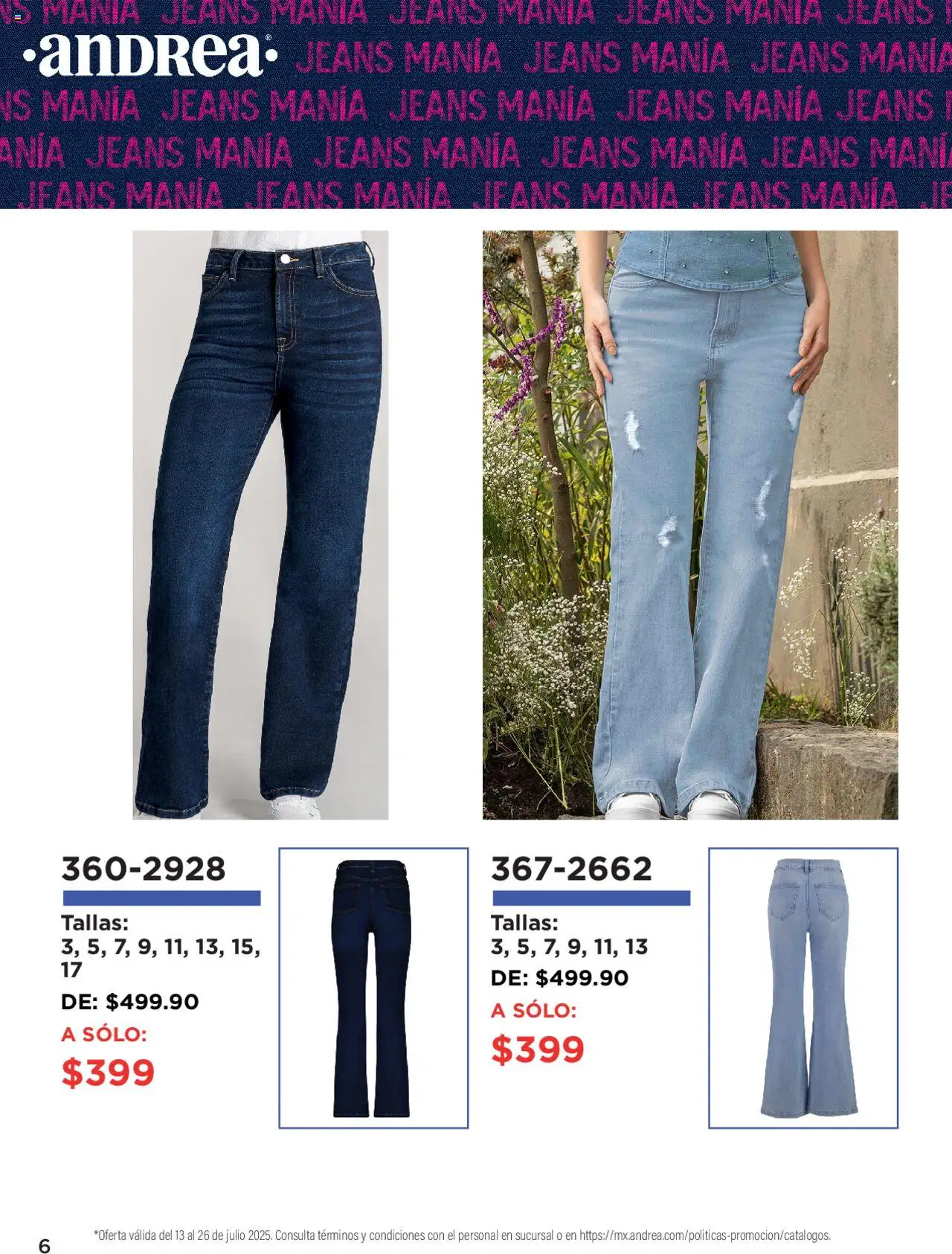 Andrea catálogo Denim Manía - página 6- válido desde 13/07/2025
