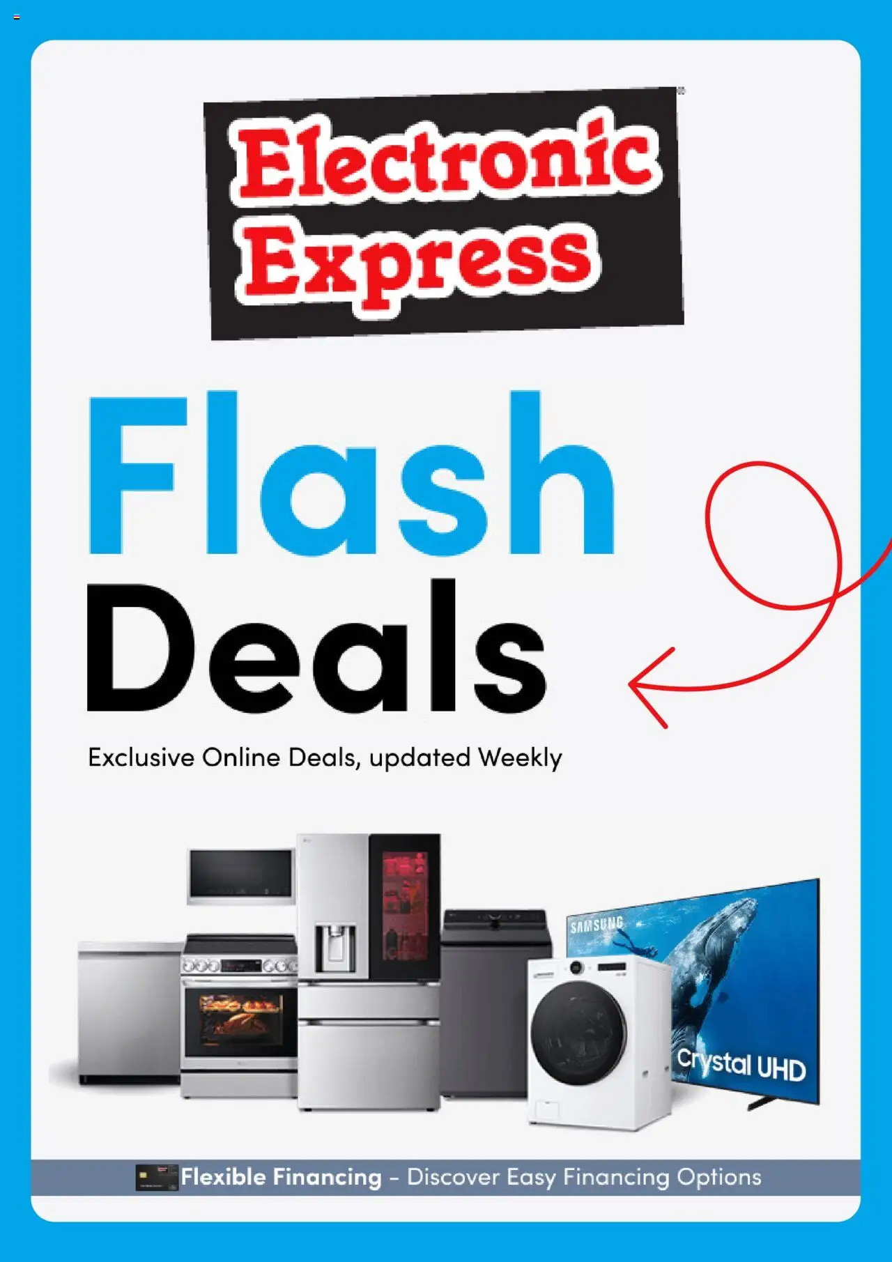 Electronic Express Weekly Ad - page 1- valid from 08/18/2025
