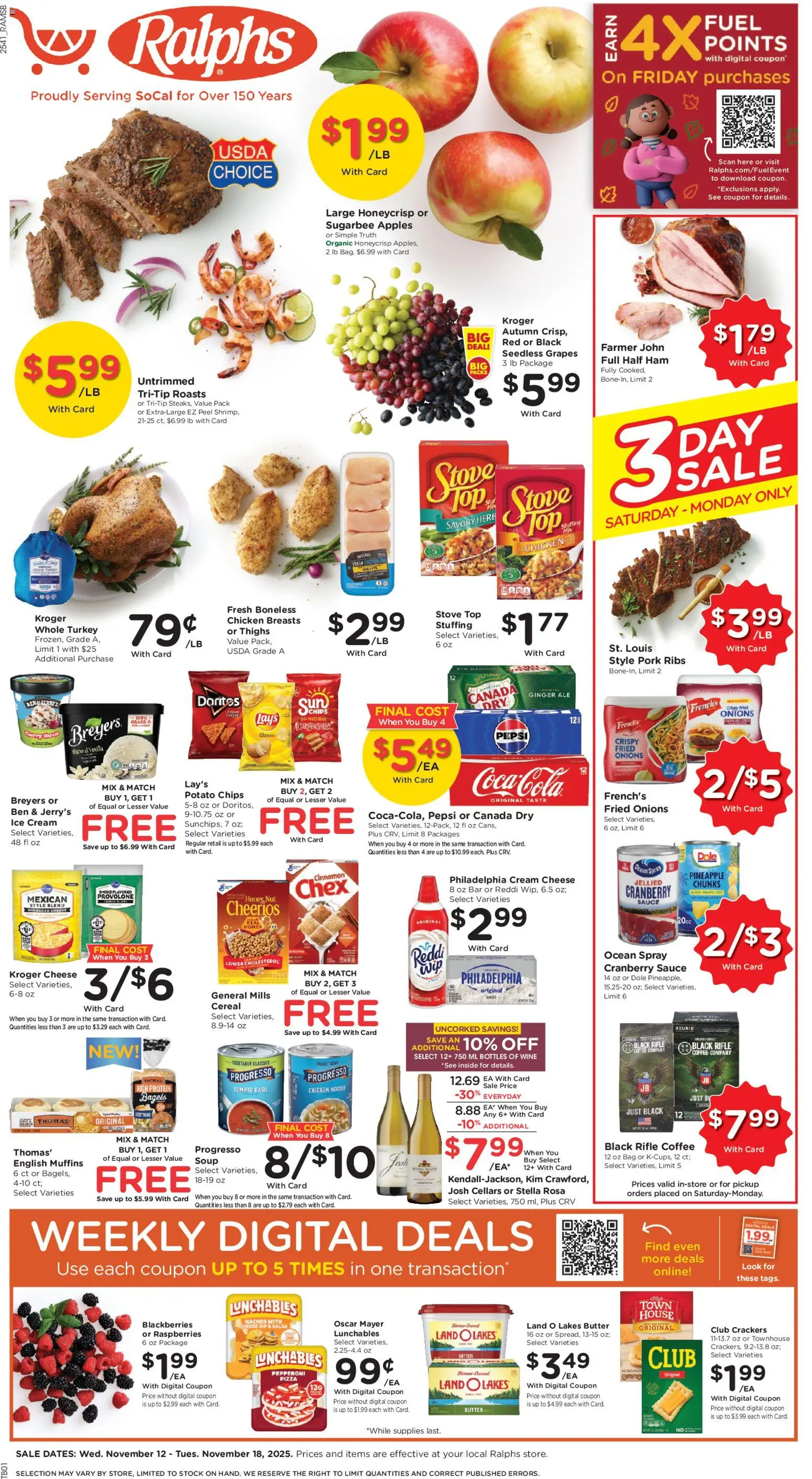 Ralphs Black Friday - page 1- valid from 11/12/2025