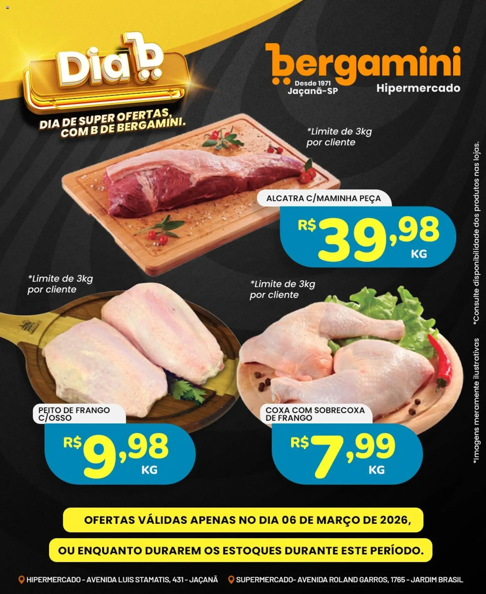 Supermercado Bergamini ofertas Dia B - página 1- válido a partir de 06/03/2026
