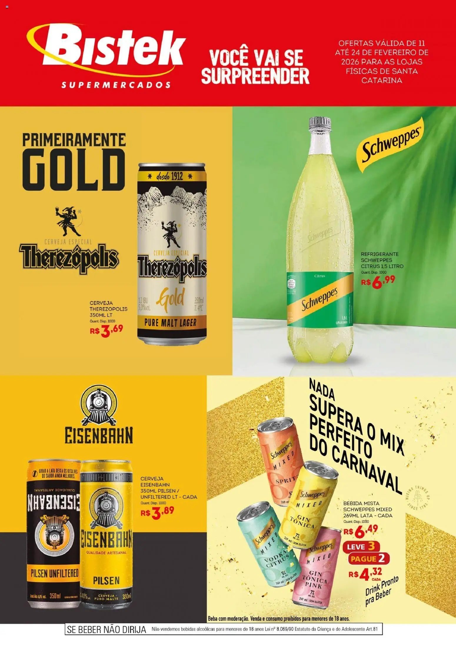 Bistek Supermercados - Ofertas Femsa  - página 1- válido a partir de 11/02/2026
