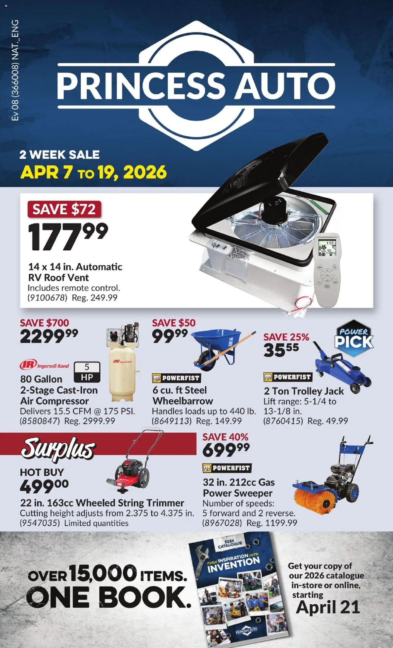Princess Auto flyer - 2 Week Sale! - page 1- valid from Apr 7, 2026