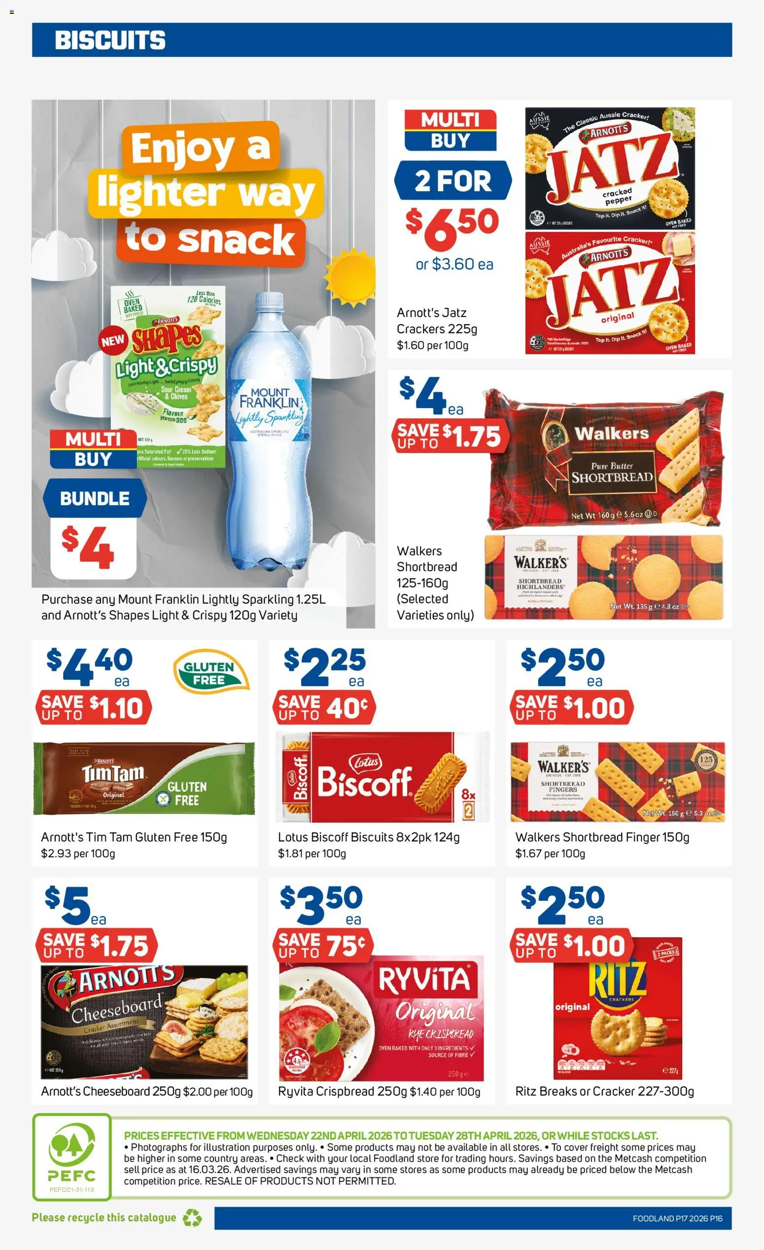 Foodland catalogue  - page 16- valid from 22/04/2026