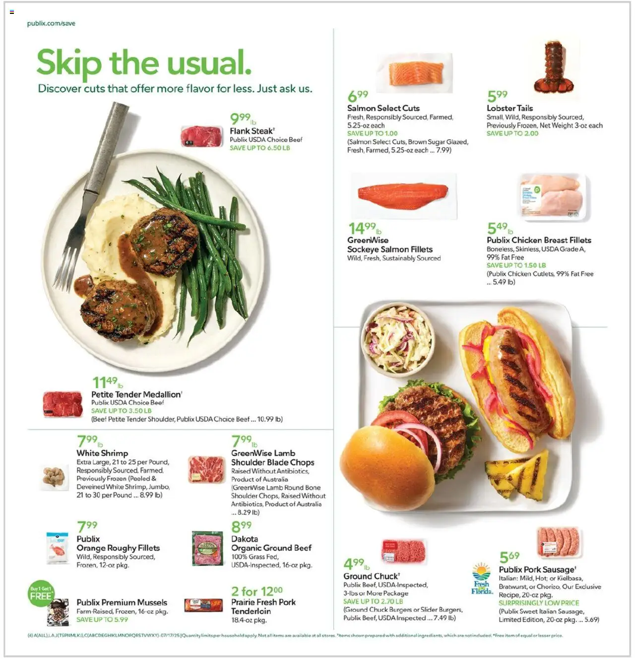 Publix Weekly Ad - page 4- valid from 07/16/2025