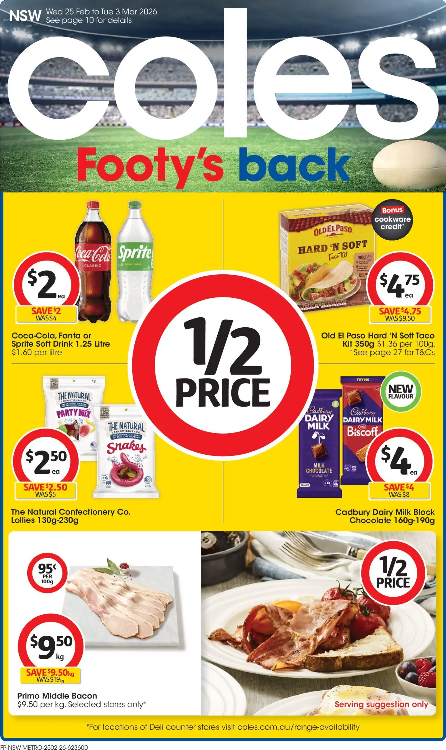 Coles Catalogue  - page 1- valid from 25/02/2026