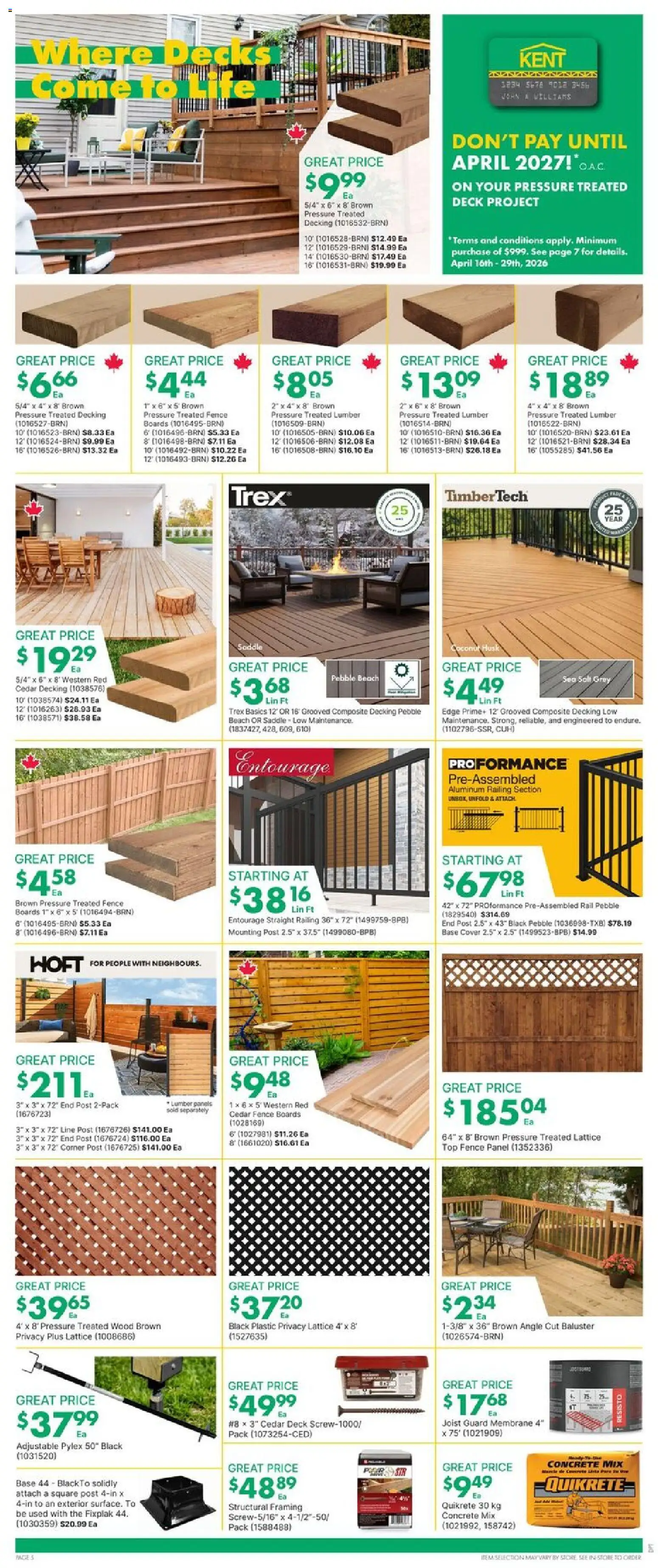 Kent weekly flyer / circulaire - page 10- valid from Apr 16, 2026