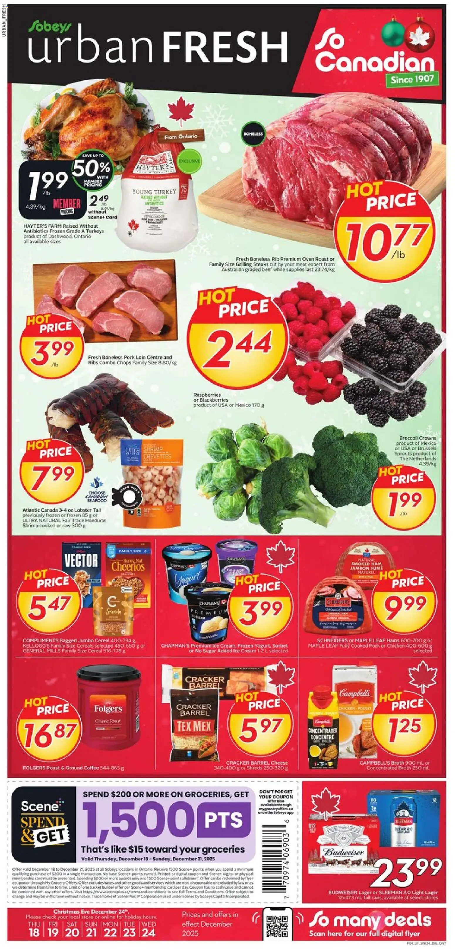 Sobeys - Weekly Flyer - Urban Fresh - page 1- valid from Dec 18, 2025