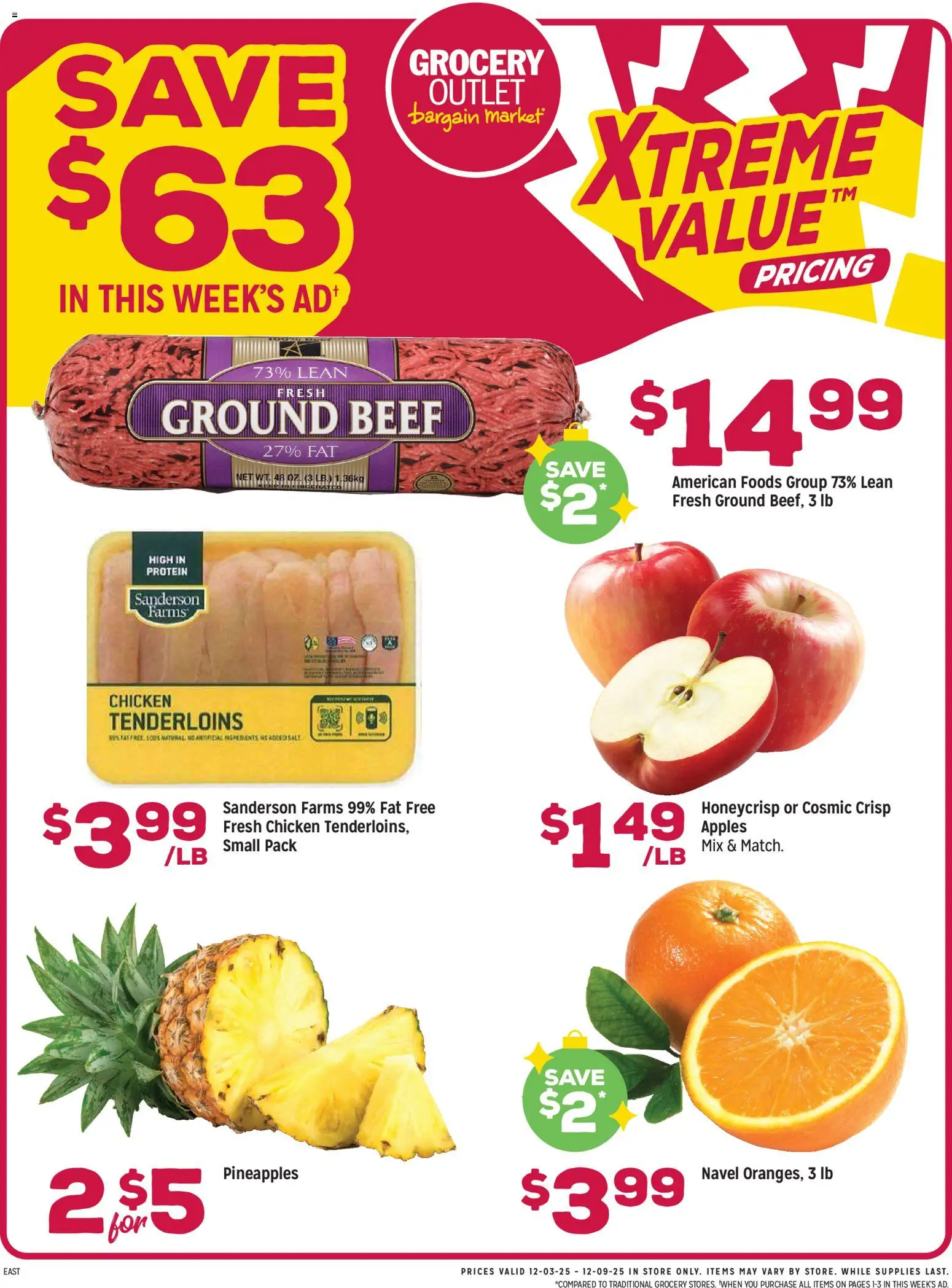 Grocery Outlet Weekly Ad - OH - page 1- valid from 12/03/2025