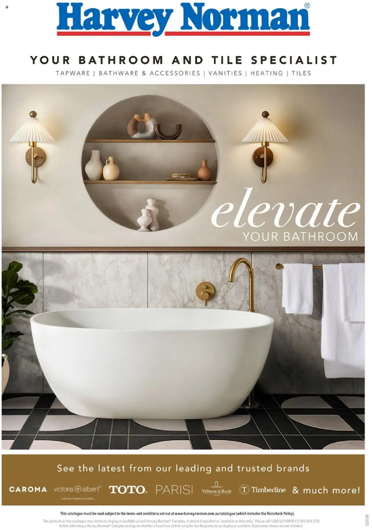 Harvey Norman - Elevate Your Bathroom - page 1- valid from 03/10/2025