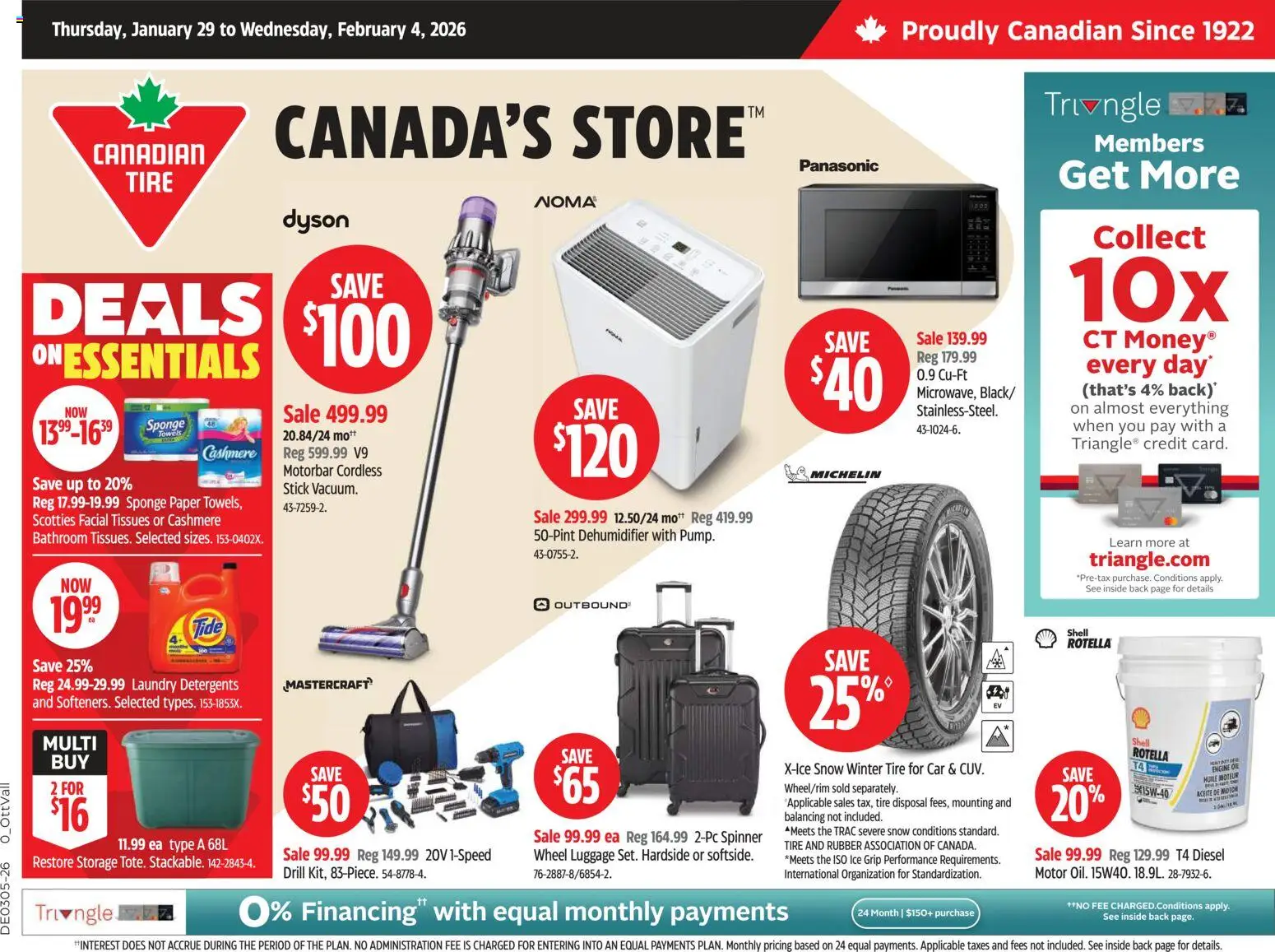 Canadian Tire weekly flyer - page 1- valid from Jan 29, 2026