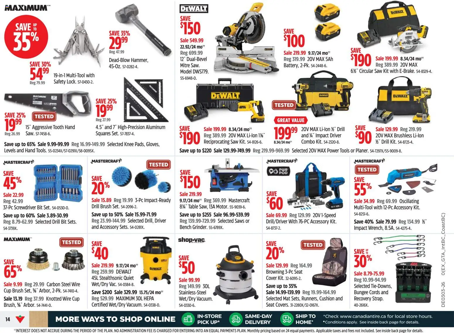 Canadian Tire weekly flyer - page 14- valid from Jan 15, 2026