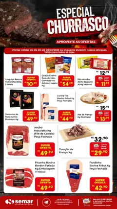 Pré-visualização Semar Supermercado - Ofertas Churrasco  válida a partir de 06/02/2026