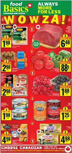 Preview Food Basics weekly flyer / circulaire valid from Sep 18, 2025