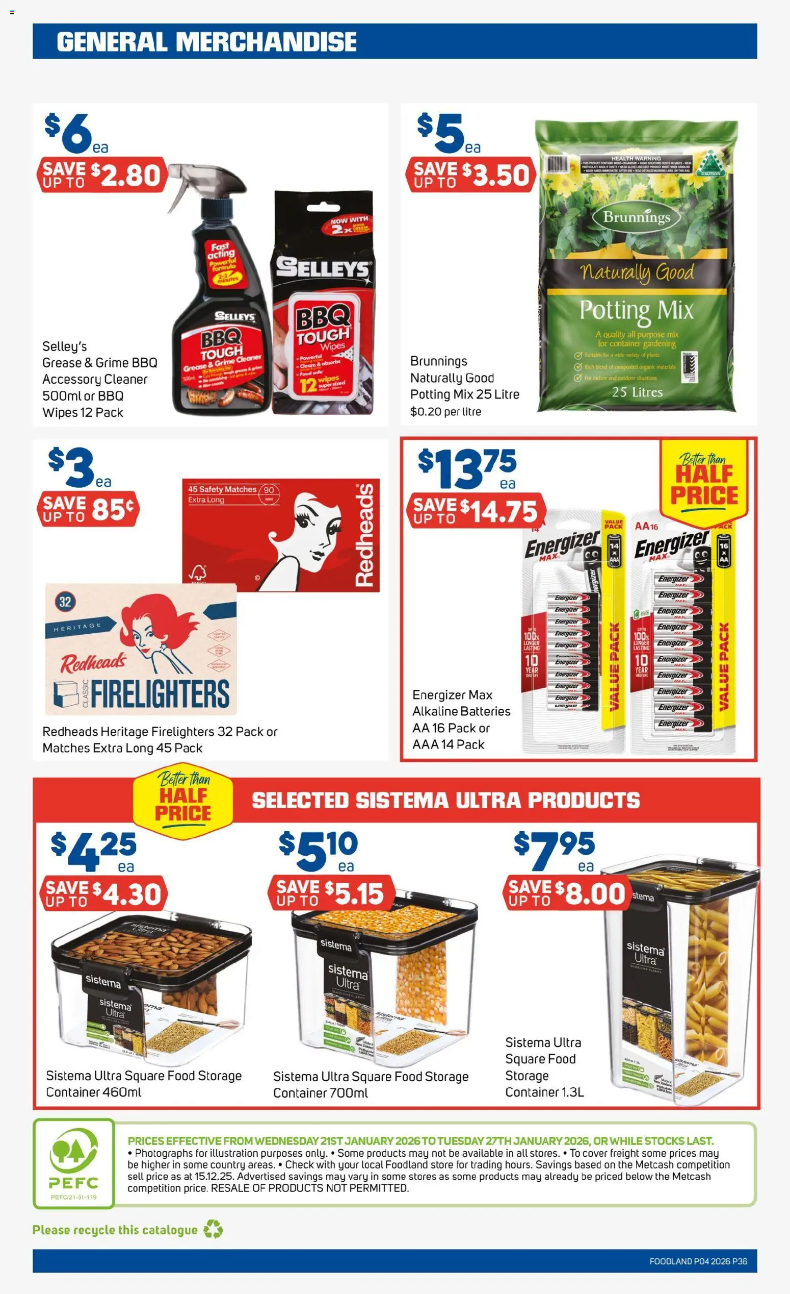 Foodland  Catalogue  - page 36- valid from 21/01/2026