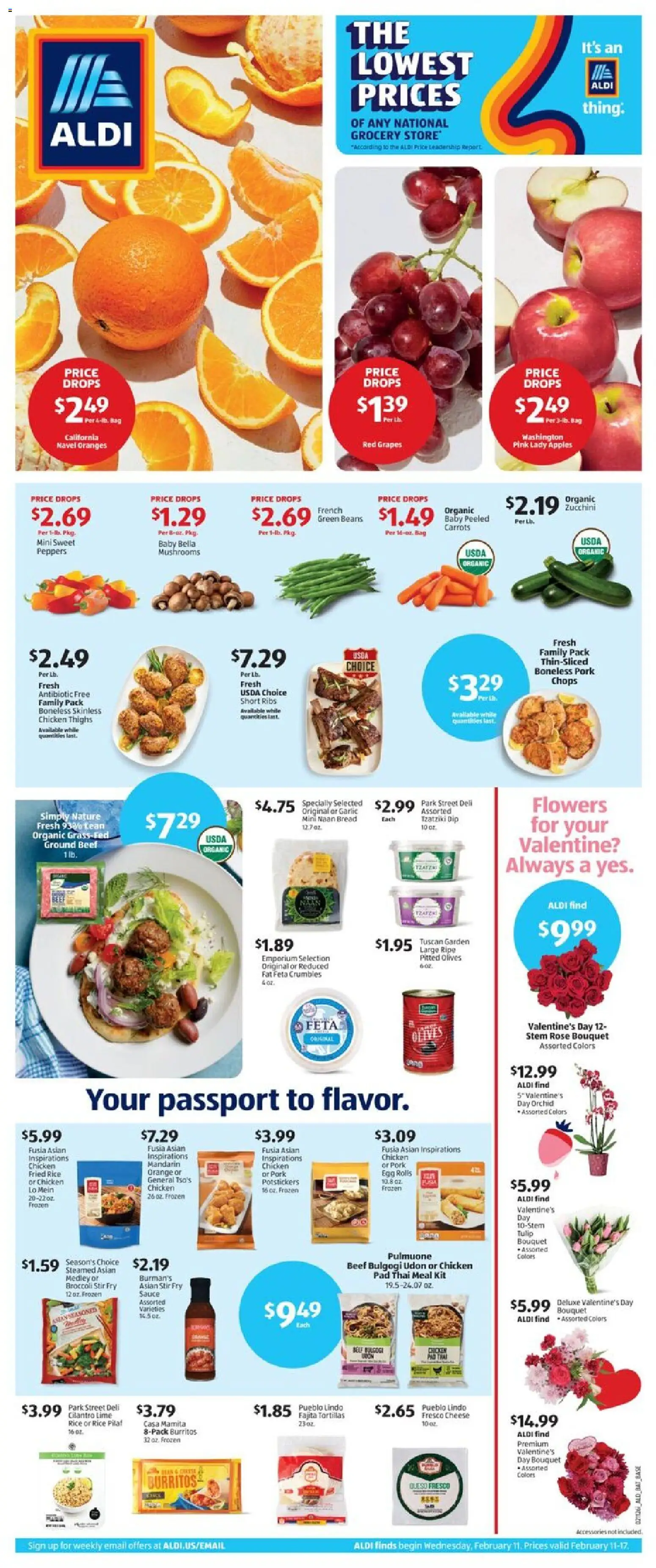 Aldi Weekly Ad - page 1- valid from 02/11/2026