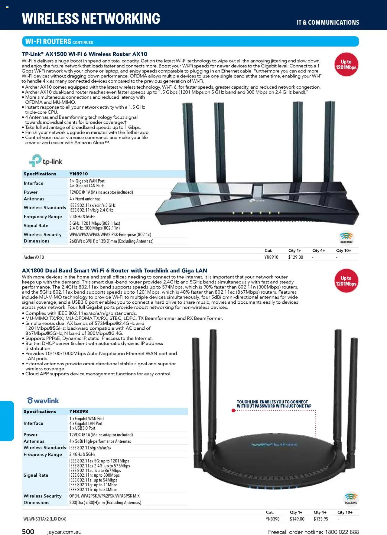 Jaycar Engineering & Scientific Catalogue 2025/2026  - page 500- valid from 09/07/2025