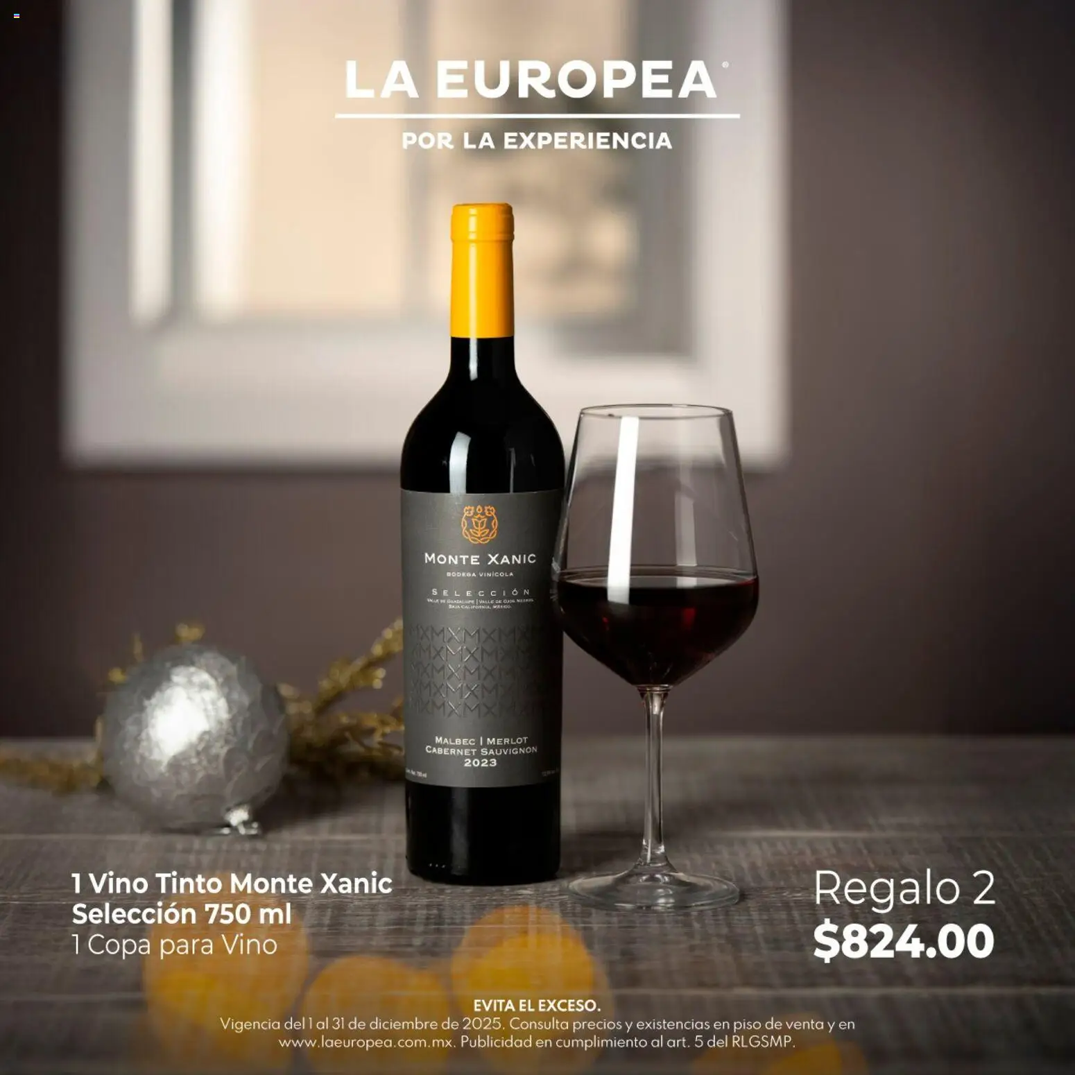 La Europea catálogo Vino Monte Xanic - página 1- válido desde 01/12/2025