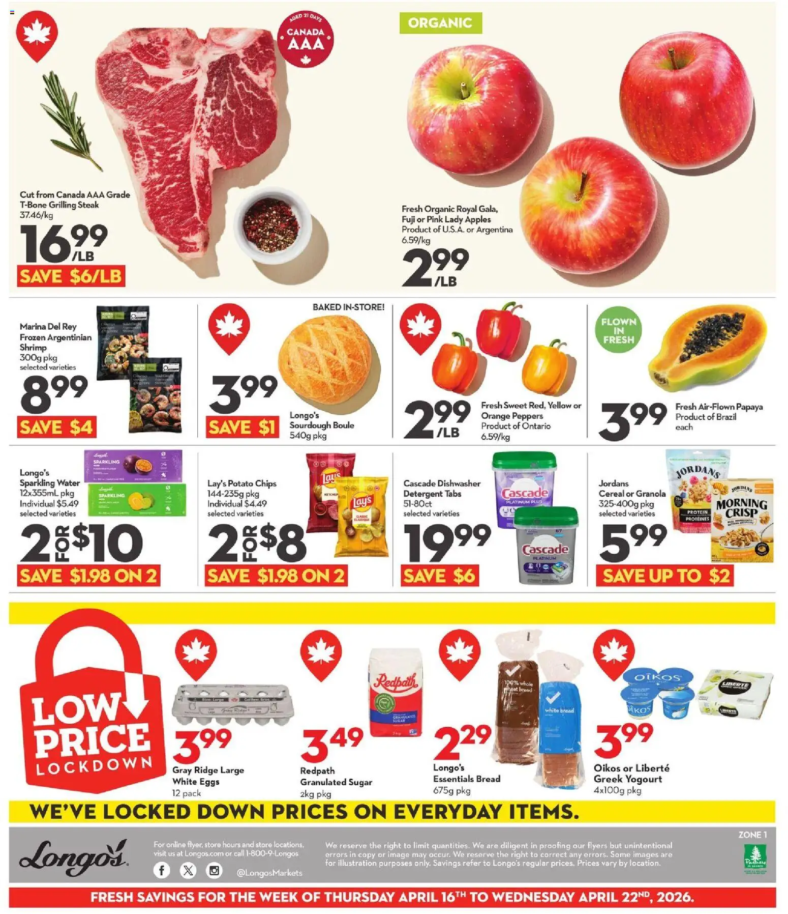 Longo's weekly flyer / circulaire - page 2- valid from Apr 16, 2026