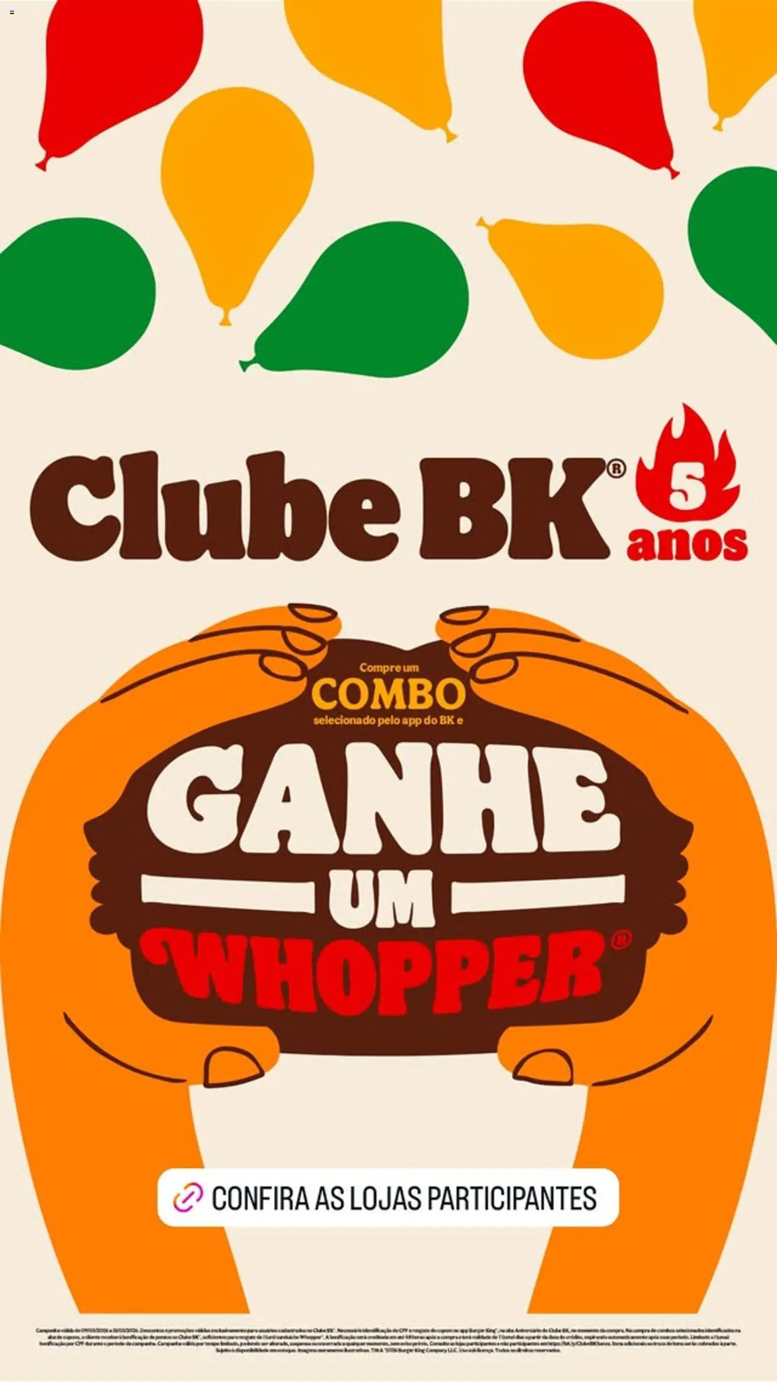 Burger King ofertas - página 1- válido a partir de 10/03/2026
