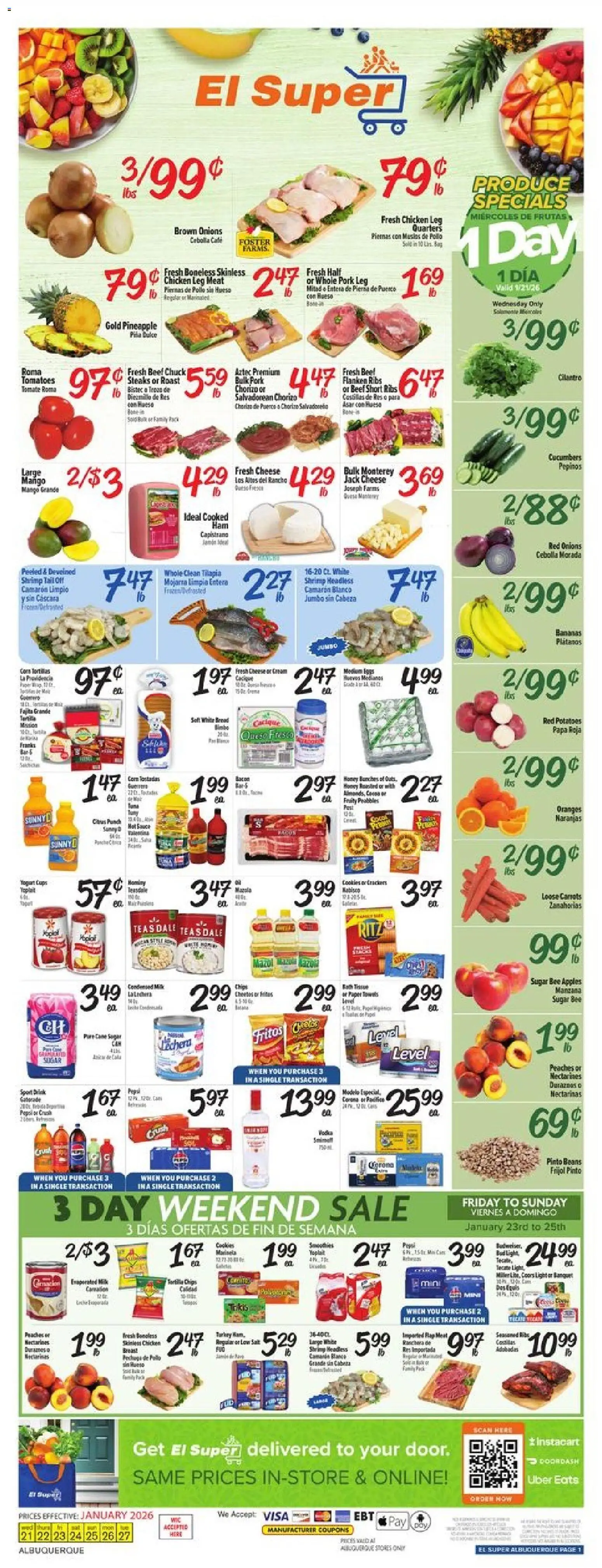 El Super Weekly Ad - NM - page 1- valid from 01/21/2026
