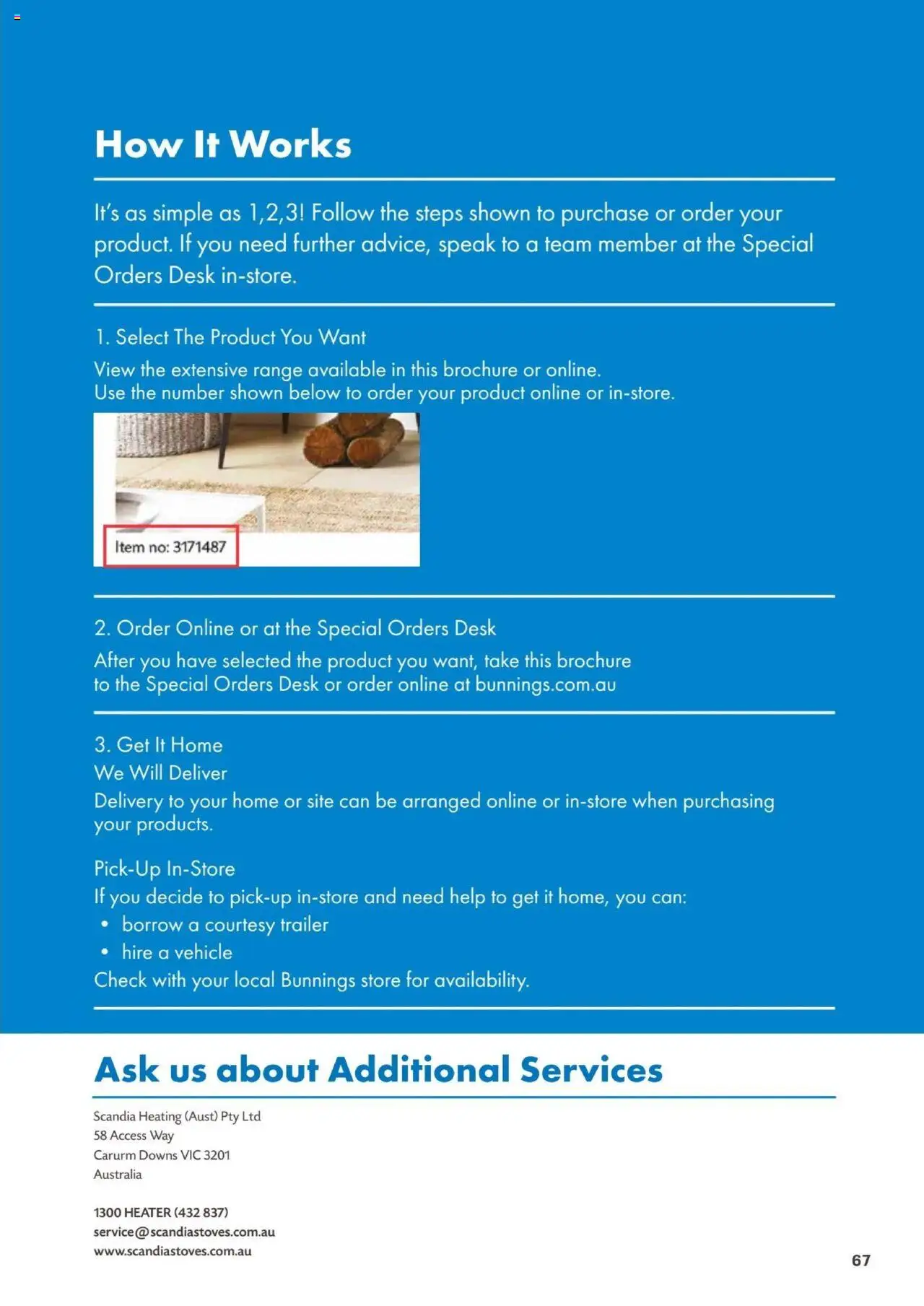 Bunnings Warehouse Scandia Range & Accessories Brochure 2025 - page 67- valid from 31/03/2025