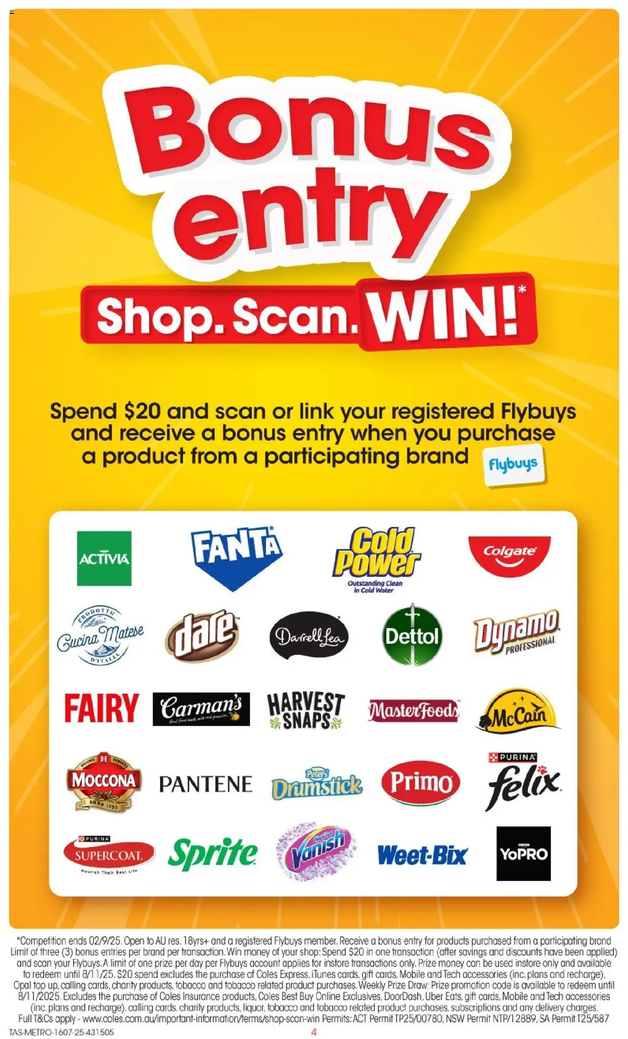 Coles Catalogue TAS - page 4- valid from 16/07/2025