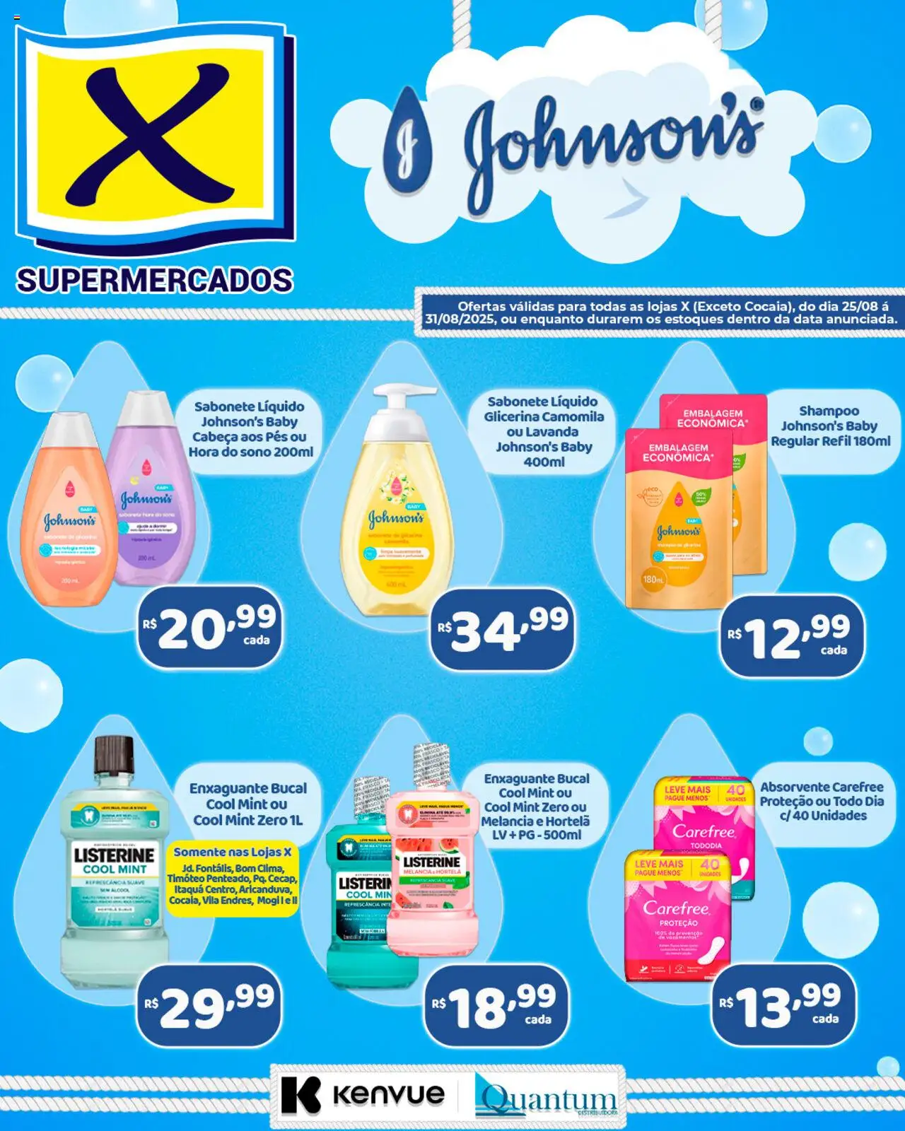 X Supermercados - Ofertas Johnson & Johnson - página 1- válido a partir de 25/08/2025
