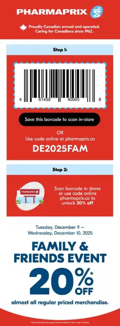 Preview Pharmaprix - Event valid from Dec 4, 2025