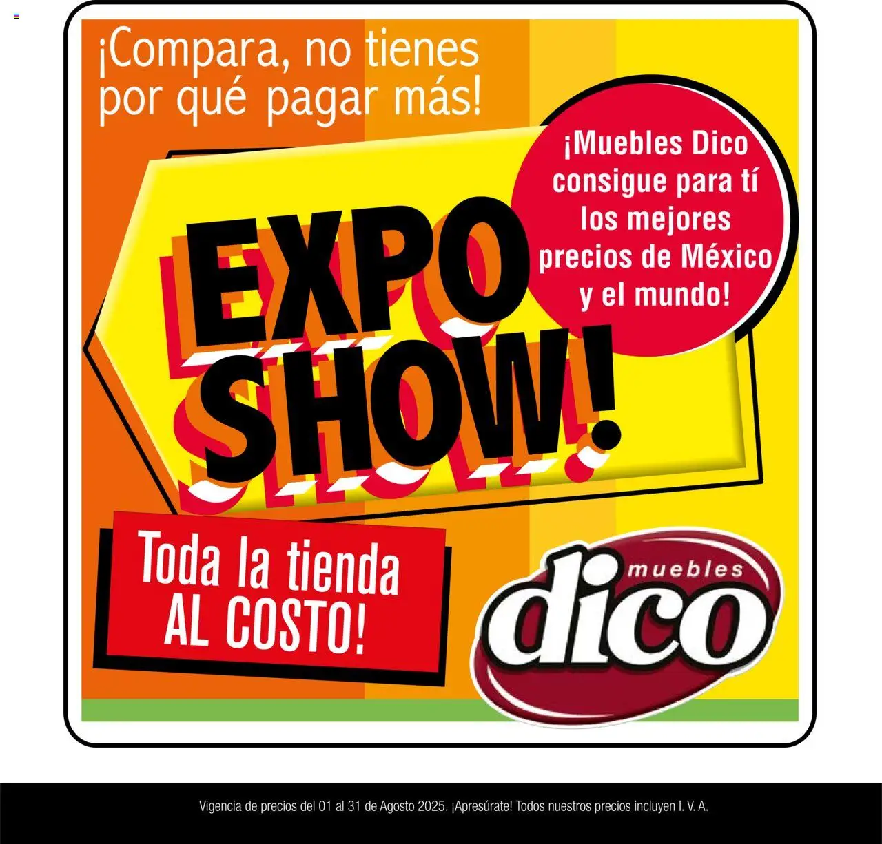 Muebles Dico - Catálogo Expo Show Agosto - página 1- válido desde 01/08/2025