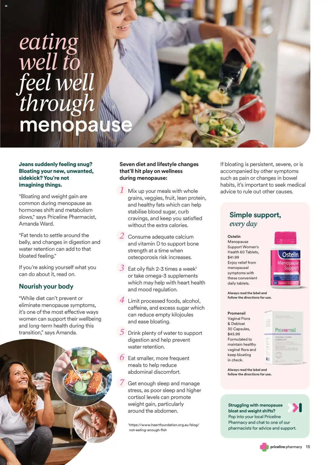 Priceline Pharmacy Anything Menopause Magazine - page 15- valid from 02/10/2025
