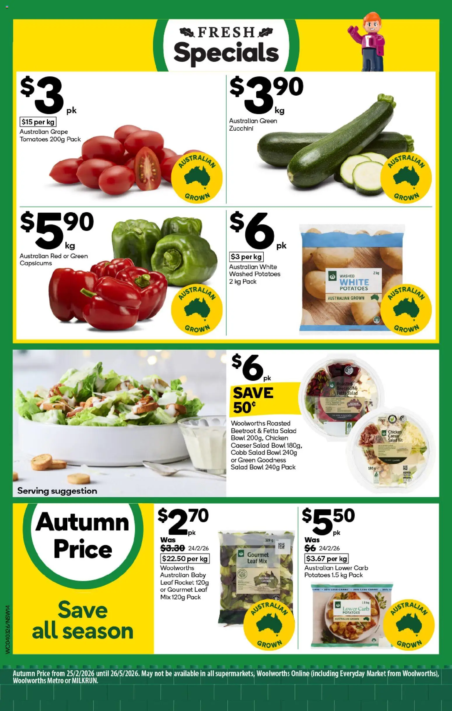 Woolworths catalogue  - page 14- valid from 04/03/2026