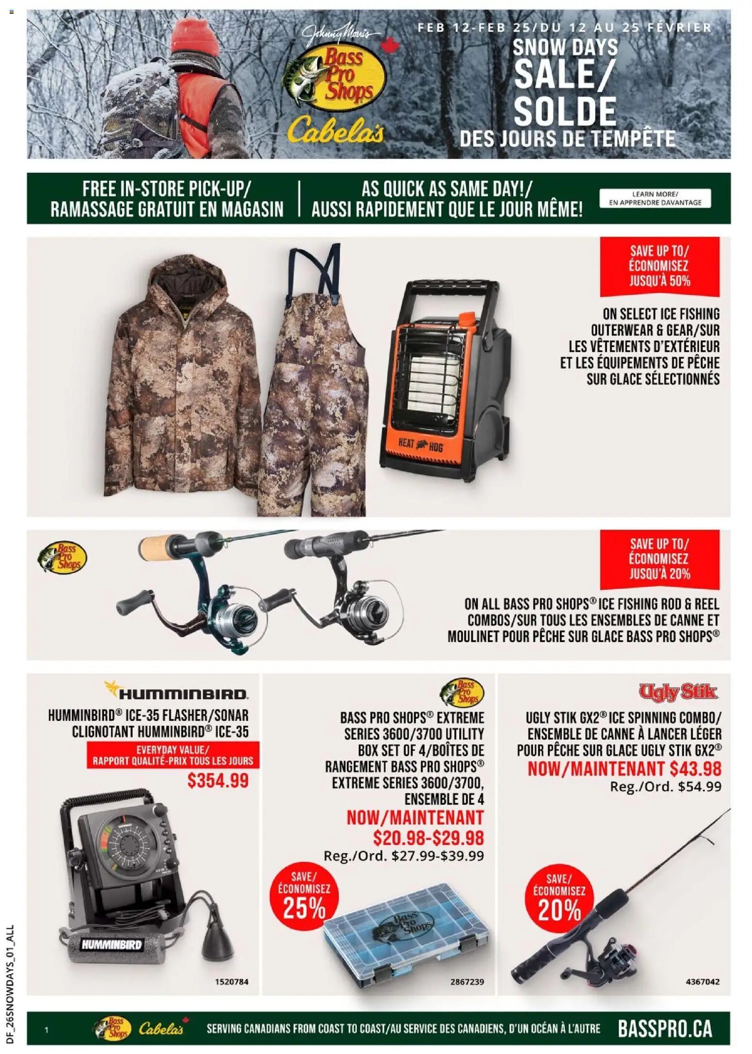 Cabelas flyer / circulaire - page 1- valid from Feb 12, 2026