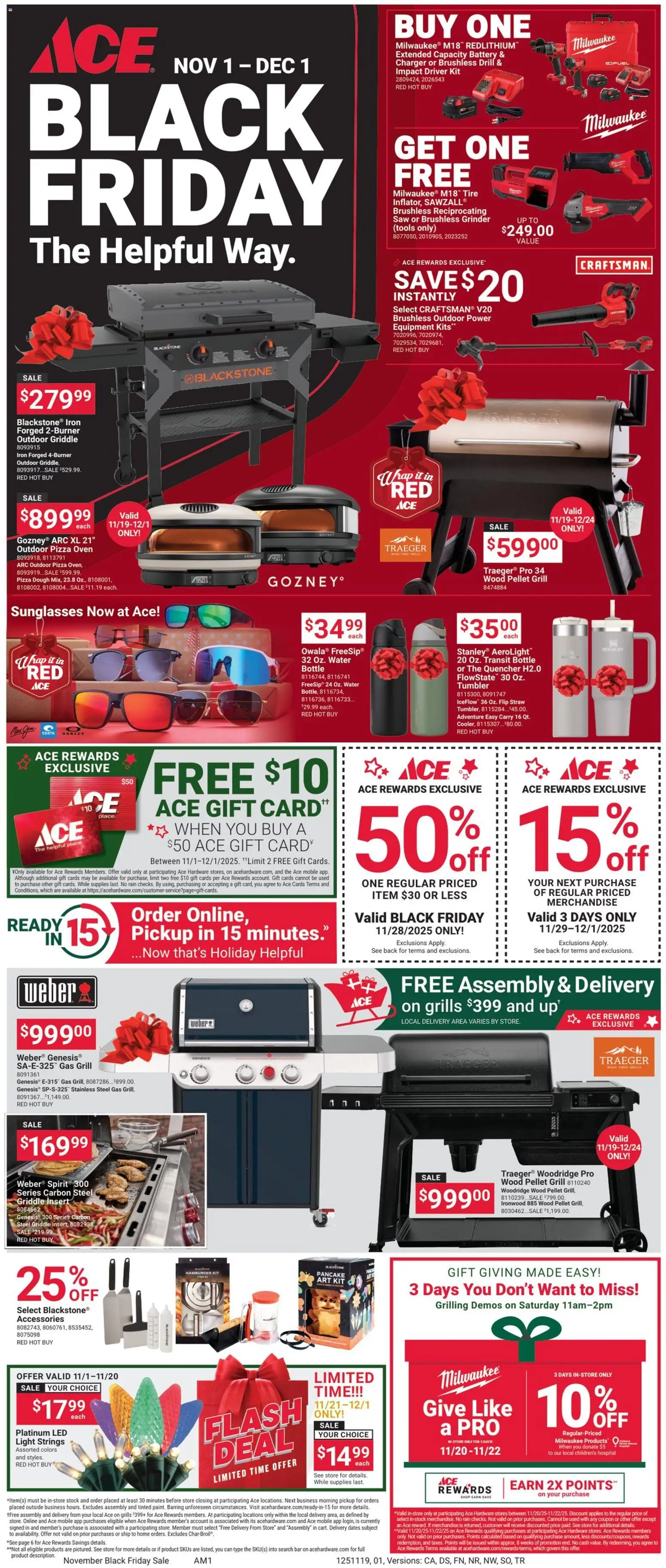 ACE Hardware Black Friday - page 1- valid from 11/01/2025